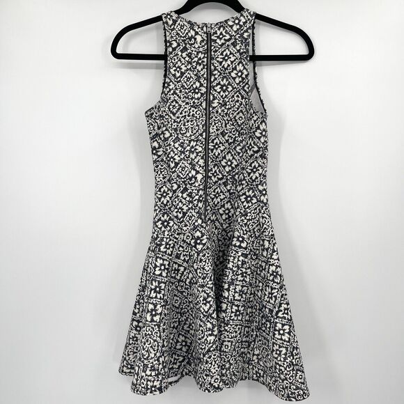 Abercrombie Fitch Womens Dress Size XSmall Gray Floral Racerback Skater Mini - Picture 4 of 9